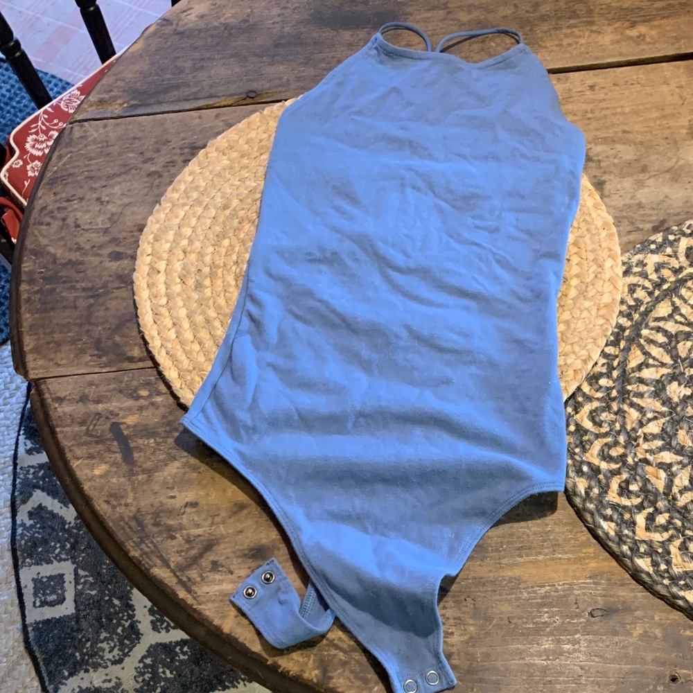 American Eagle Outfitters Blue Bodysuit